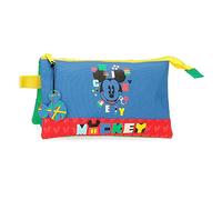 Disney Mickey Shape Shifter Pencil Case Triple Multicoloured 22 x 12 x 5 cm Polyester