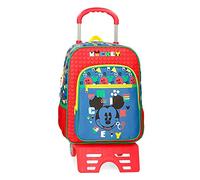 Disney Mickey Shape Shifter School Backpack with Trolley Multicoloured 27 x 38 x 11 cm Polyester 11.29 L