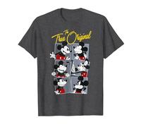 Disney Mickey True Original T-Shirt, Men, Dark Heather Grey, 4X-Large