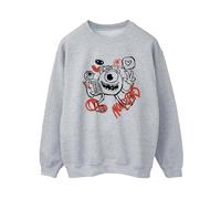 Disney Mike Graffiti Sweatshirt In Grey Grey L