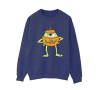 Disney Women's Mike Pumpkin Halloween Sweatshirt in Navy | Size: XL Disney Navy XL