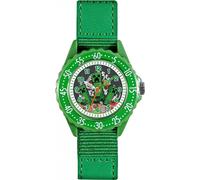 Disney MIN9036ARG Minecraft 35mm Quartz Watch in Green Disney Green One Size