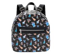 Disney Mini Backpack - 10" Exclusive Faux Leather Small Backpack with Front Pocket and Button Bundle | Adjusts to Fit Women, Teens, Girls, Kids