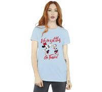 Disney Minnie Daisy We´ve Got This Cotton Boyfriend T-Shirt In Baby Blue Baby Blue M