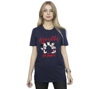 Disney Minnie Daisy We´ve Got This Cotton Boyfriend T-Shirt In Navy Navy L