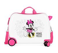 Disney Minnie Enjoy the Day White Kids Rolling Suitcase 50x38x20 cm Rigid ABS Combination lock 34 Litre 2.1 Kg 4 Wheels Hand Luggage