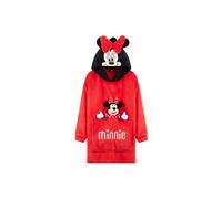Disney Stitch Fleece Hoodie Blanket with Plushie for Kids Teenagers Eeyore Angel Minnie Mouse Kids Oversized Hoodie (Red Minnie)