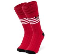 Disney Slipper Socks for Women & Teens UK Size 2.5-7.5, Warm Non Slip Casual Grip Socks, Soft & Breathable, Gifts for Her (Red Minnie)