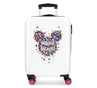 Disney Minnie, Magic Cabin Luggage, Pink 38 x 55 x 20 cm, Rigid ABS Lateral Combination Lock 33 L, 2.8 kg, 4 Double Wheels Hand Luggage