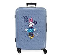 Disney Minnie Make it rain Bows, Blue, única, Medium Suitcase