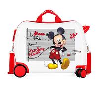 Disney Minnie Mickey Draw the line Red Kids Rolling Suitcase 50 x 39 x 20 cm Rigid ABS Combination Lock 34 Litre 2.1 kg 4 Wheels Hand Luggage