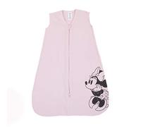Disney Minnie Mouse 100% Cotton Knit Wearable Blanket, Pink/Black, Medium 6-12 Months