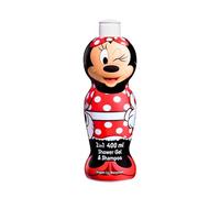 Disney Minnie Mouse 2-in-1 Kids Hair Shampoo & Body Wash - 400ml | Fruity Floral Scent | Vegan, Paraben-Free, Natural | Hydrating & Dermatologically Tested Head-to-Toe Wash for Children Ages 3+