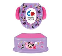 Disney Minnie Mouse 2 Pc Happy Helpers Essential Potty Training Set - Soft Potty Seat, Step Stool