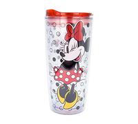 Disney Minnie Mouse Acrylic Travel Tumbler With Slide Close Lid | Tall Carnival Cold Cup For Drinks, Juice, Lemonade | Home & Kitchen Essentials, Cute Gifts and Collectibles | Holds 20 Ounces