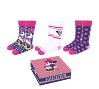 Disney Minnie Mouse Adult Socks Pack 3 Pieces Gift Box 36/41