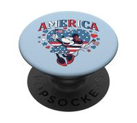 Disney Minnie Mouse America Retro Vintage Hearts 4th of July PopSockets Adhesive PopGrip