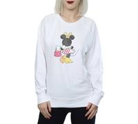 Disney Minnie Mouse Back Pose Sweatshirt In White White XL