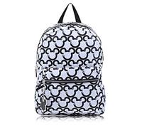 Disney Minnie Mouse Backpack for Women and Teens | Womens Mickey Mouse Double Strap Shoulder Bag (White Mickey), White Mickey, L, Backpack