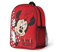 Disney Minnie Mouse Backpack Girls Rucksack for Toddlers Nursery Preschool Lightweight Daypack Travel Days Out Sleepovers (Red Minnie)