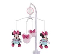 Disney Plush Musical Mobile Minnie Mouse Be Happy – Pink & Aqua (Raspberry)