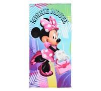 Disney Minnie Mouse Beach Towel, Bath Towel, 70 x 140 cm, 100% Cotton, Multicoloured (Pink)