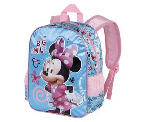 Disney Minnie Mouse Big Smile-Basic Backpack, Blue, 15 x 31 x 39 cm, Capacity 18.2 L