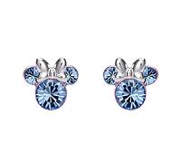 Disney Minnie Mouse December Birthstone Earrings - Silver