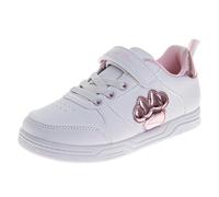 Disney Minnie Mouse Bow Girls' Trainers, White Rose Gold, 1 Big Kid