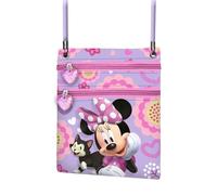 Disney Minnie Mouse Cat-Action Vertical Crossbody Bag, Lilac, 15 x 17 cm