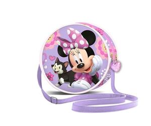 Disney Minnie Mouse Cat-Round Crossbody Bag, Lilac, 18.5 x 18.5 cm
