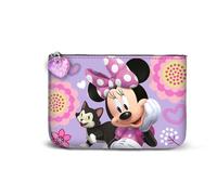 Disney Minnie Mouse Cat-Small Square Coin Purse, Lilac, 13 x 10 cm