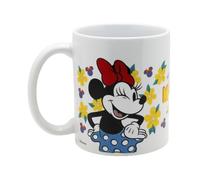 Disney Minnie Mouse Ceramic Mug 11oz - Floral Character Coffee Tea Cup with Red Bow & Yellow Flower Design, Microwave Dishwasher Safe, Boxed Gift for Girls Kids Adults
