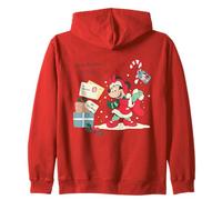 Disney Minnie Mouse Christmas "Dear Santa..." Retro Holiday Zip Hoodie