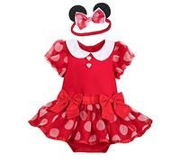 Disney Minnie Mouse Costume Bodysuit for Baby - Red Size 9-12 MO Multi
