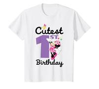 Disney Minnie Mouse Cutest First 1st Birthday Party Gift T-Shirt