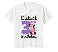 Disney Minnie Mouse Cutest Third 3rd Birthday Party Gift T-Shirt