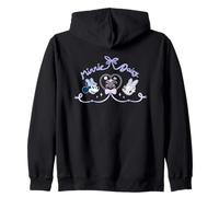 Disney Minnie Mouse & Daisy Duck Best Friends Coquette Style Zip Hoodie