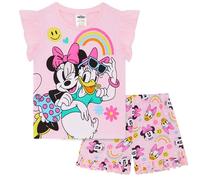 Disney Minnie Mouse & Daisy Duck Girls 100% Combed Cotton Short Pyjama Set 6-7 years