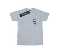 Disney Minnie Mouse Dancing Chest Cotton Boyfriend T-Shirt In Grey Grey