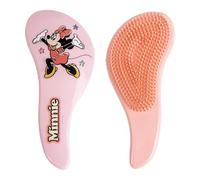 Disney Minnie Mouse Detangling Hair Brush, Cute and Functional Curved Design for All Hair Types, Gentle on Tangles for Kids and Adults