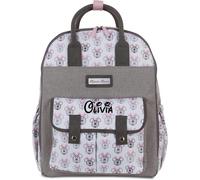 Disney Minnie Mouse Diaper Bag for Girls Personalized Backpack 16 Inch Functional Multi-Pocket for Baby Essentials with Matching Changing Pad