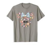Disney Minnie Mouse Disney Mum Icon Flowers Mother's Day T-Shirt