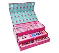 Disney Minnie Mouse Drawing Set with Three Shelves Handle 52 Pieces Assorted Accessories Coloured Pencils Wax Crayons Watercolour