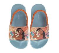 Disney Minnie Mouse, Encanto, Mickey, Lightning McQueen, Slides Beach Backstrap Slip-on Sandal (Toddler/Little Kid), Orange blue, 11 UK
