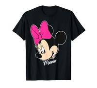 Disney Minnie Mouse Face Portrait Smile Graphic Tee T-Shirt