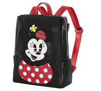 Disney Minnie Mouse Face-Shield Backpack, Black, 28 x 33 cm, Capacity 10 L