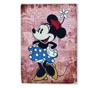 Disney Minnie Mouse Flower Magnet for Refrigerator Bedroom Collectible Print on Wood 10 x 6 cm