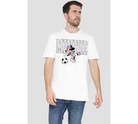 Disney Minnie Mouse Football Kick T-Shirt, White | Size: 2XL Disney White 2XL
