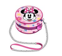 Disney Minnie Mouse Floral-Mini Round Chain Bag, Pink, 9 x 9 cm